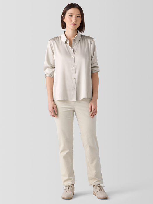 Organic Cotton Stretch Velveteen Pant - Eileen Fisher Outlet