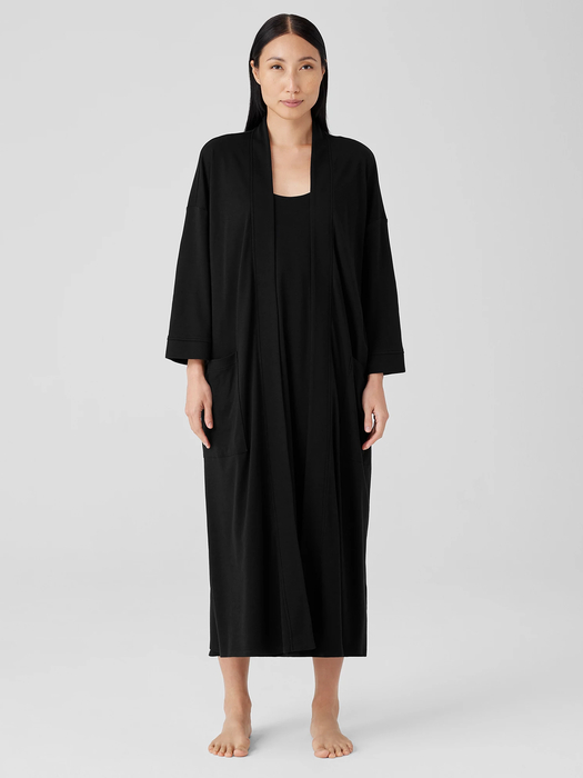 Organic Cotton Interlock Sleep Robe - Eileen Fisher Outlet