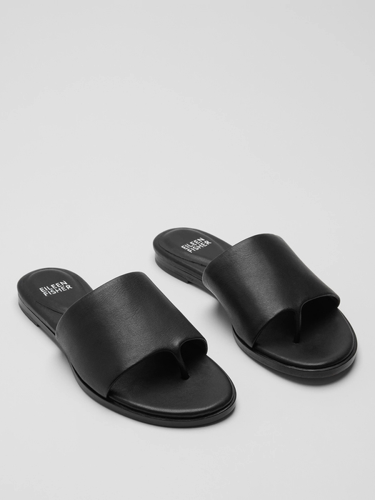 Edge Leather Slide Sandal - Eileen Fisher Outlet