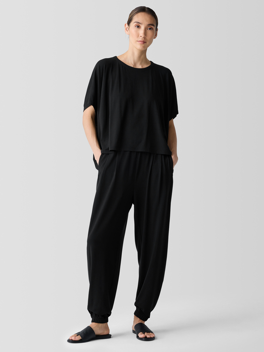 Stretch Jersey KnitLantern JoggerPant - Eileen Fisher Outlet