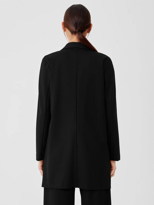 Washable Flex Ponte Long Blazer - Eileen Fisher Outlet