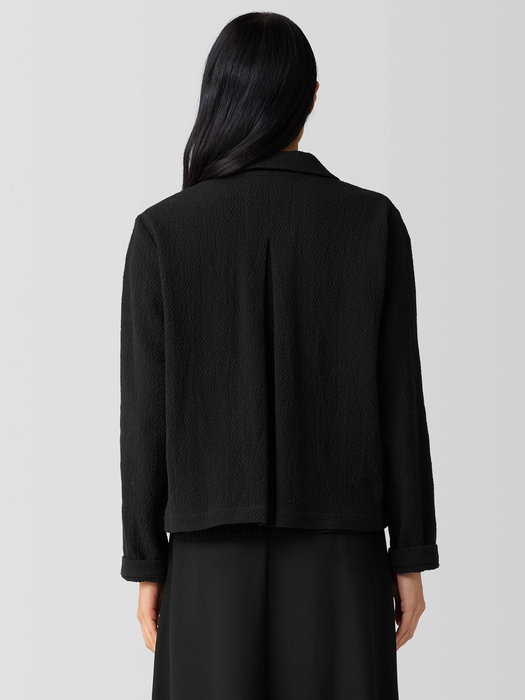 Organic Cotton Tweed Classic Collar Jacket - Eileen Fisher Outlet