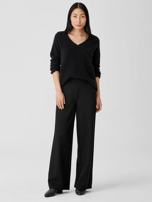 Washable Flex Ponte Wide-Leg Pant - Eileen Fisher Outlet