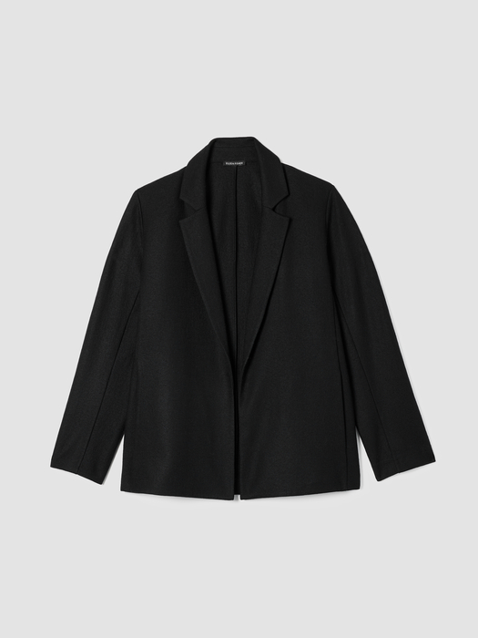 Felted Wool Jersey Blazer in Regenerative Wool - Eileen Fisher Outlet