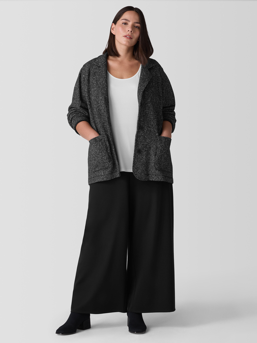 Organic Cotton Terry Stand Collar Jacket - Eileen Fisher Outlet