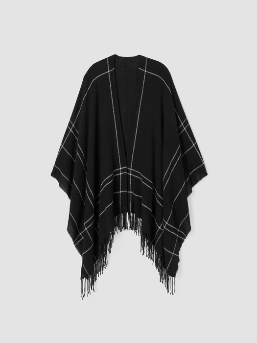 Wool Twill Graph Serape - Eileen Fisher Outlet