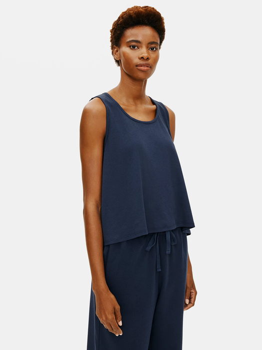Organic Cotton Interlock U-Neck Sleep Tank - Eileen Fisher Outlet