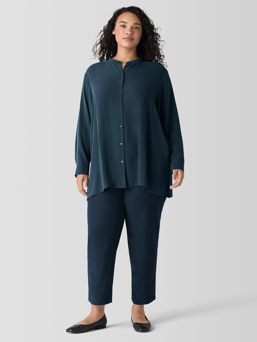 Washable Stretch Crepe Straight Pant - Eileen Fisher Outlet