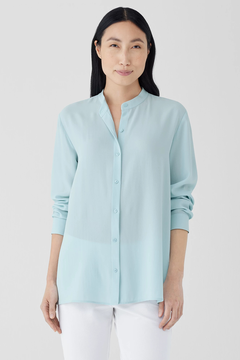 Washable Stretch Crepe Straight Pant - Eileen Fisher Outlet