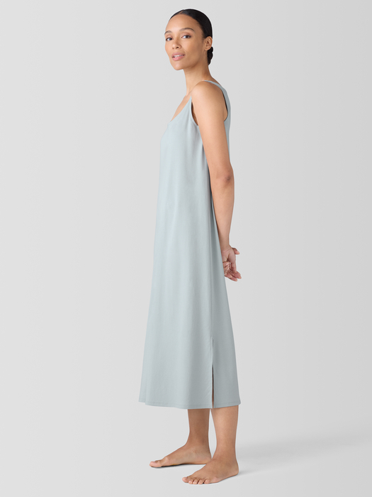 Organic Cotton Interlock Tank Sleep Dress - Eileen Fisher Outlet