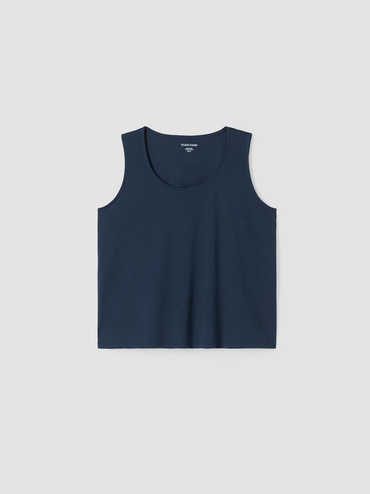 Organic Cotton Interlock U-Neck Sleep Tank - Eileen Fisher Outlet