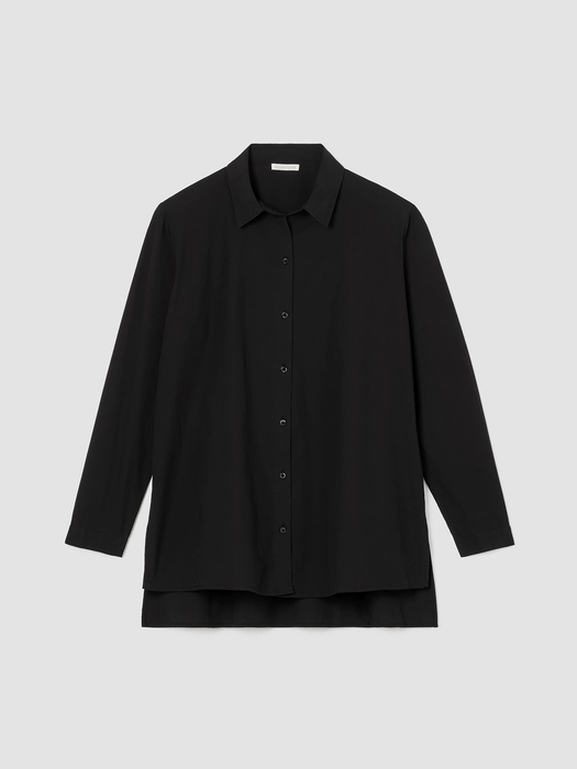 Washed Organic Cotton Poplin Shirt - Eileen Fisher Outlet