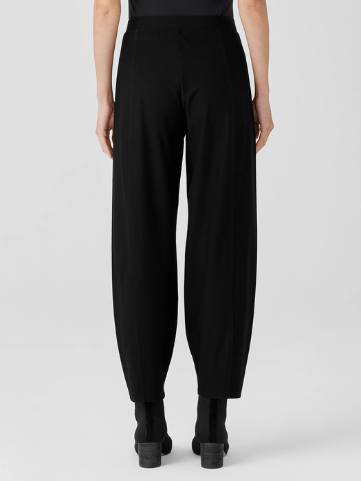 Washable Stretch Crepe Pleated Lantern Pant - Eileen Fisher Outlet