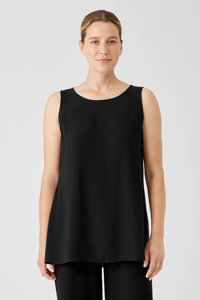 Sheer Silk Georgette Poncho - Eileen Fisher Outlet