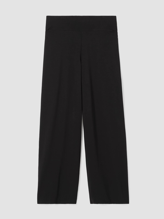Pima Cotton Stretch Jersey Wide-Leg Pant - Eileen Fisher Outlet