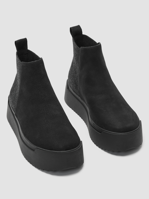 Meng Tumbled Nubuck Platform Sneaker - Eileen Fisher Outlet