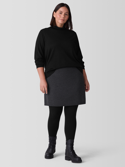 Merino Mini Skirt in Regenerative Wool - Eileen Fisher Outlet