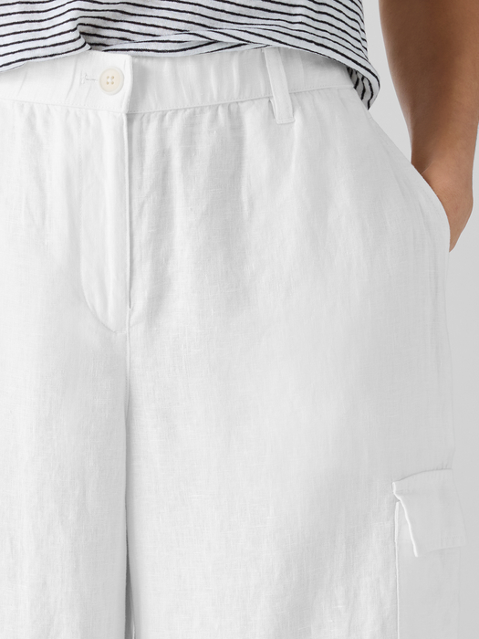 Organic Linen Cargo Pant - Eileen Fisher Outlet