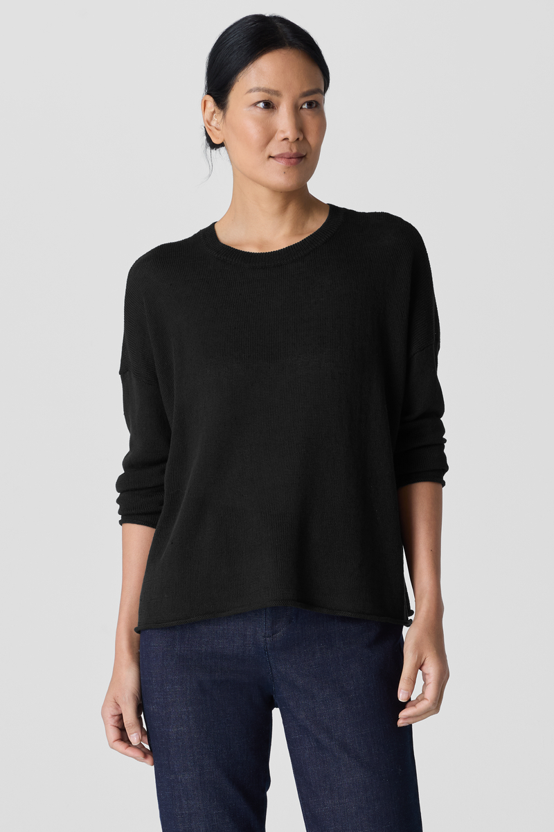 Garment-Dyed Utility Cotton Tapered Pant - Eileen Fisher Outlet