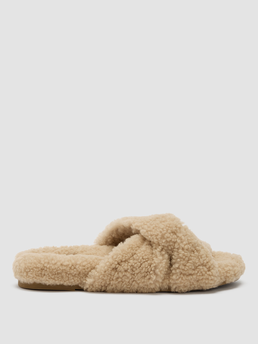Dello Shearling Slide Sandal - Eileen Fisher Outlet