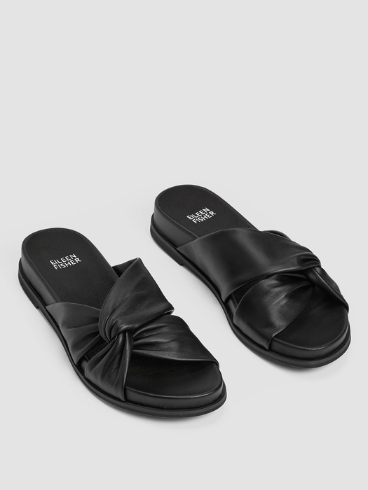 Dello Nappa Leather Wedge Sandal - Eileen Fisher Outlet