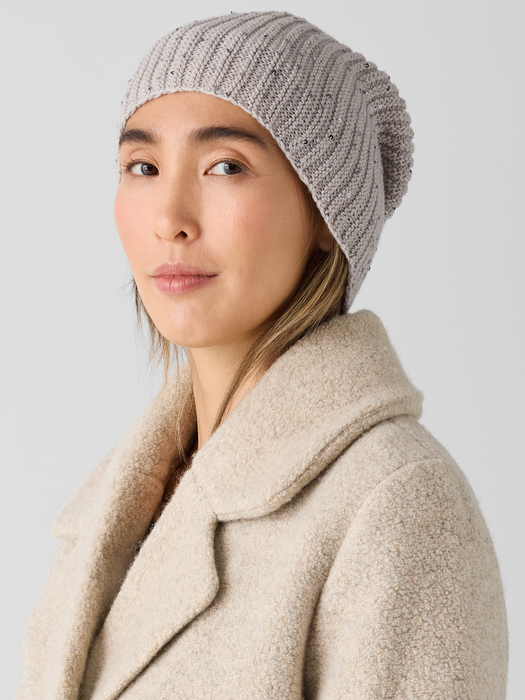 Merino Sequin Sparkle Hat - Eileen Fisher Outlet