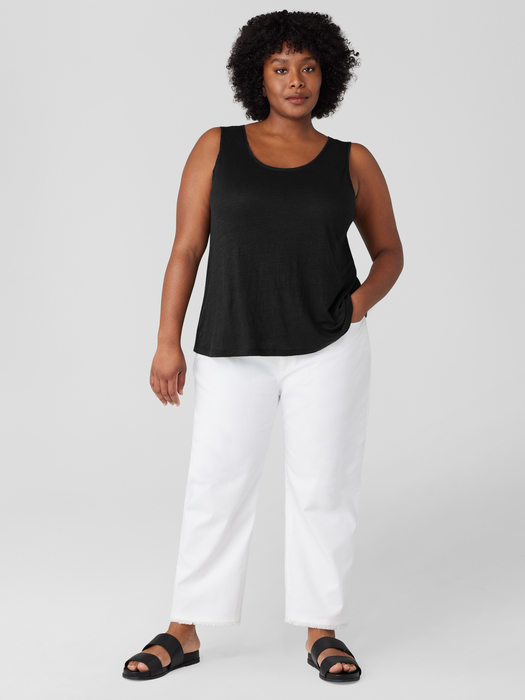 Organic Linen Jersey Tank - Eileen Fisher Outlet