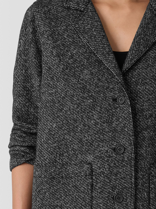 Organic Cotton Terry Stand Collar Jacket - Eileen Fisher Outlet