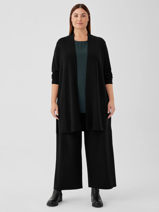 Fine MerinoCardigan in Regenerative Wool - Eileen Fisher Outlet
