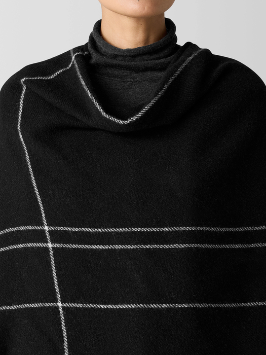 Wool Twill Graph Serape - Eileen Fisher Outlet