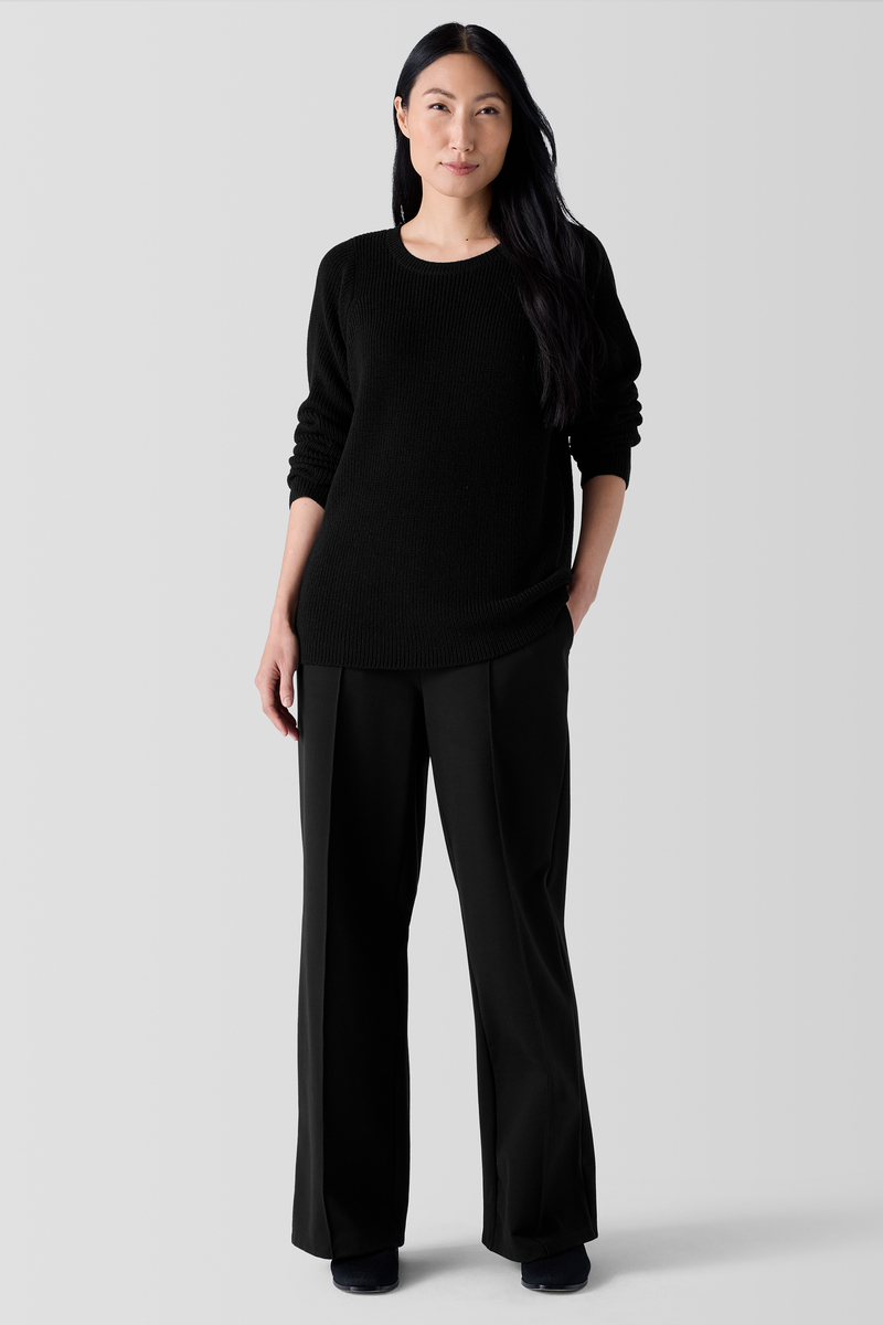 Washable Flex Ponte Wide-Leg Pant - Eileen Fisher Outlet