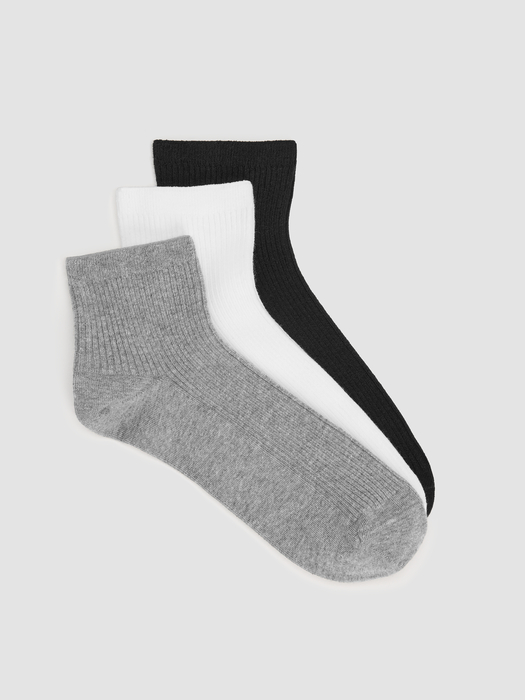 Cotton Ankle Sock 3-Pack - Eileen Fisher Outlet