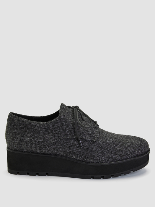 Eddy Mélange Herringbone Platform Oxford - Eileen Fisher Outlet