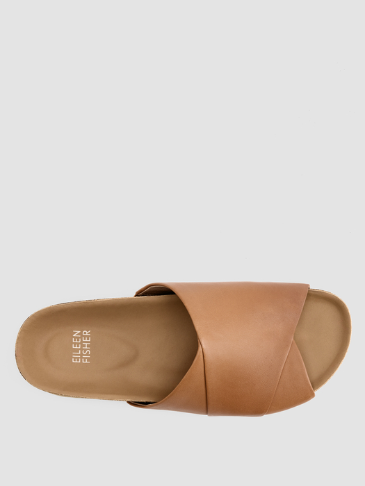 Code Nappa Leather Wedge Sandal - Eileen Fisher Outlet