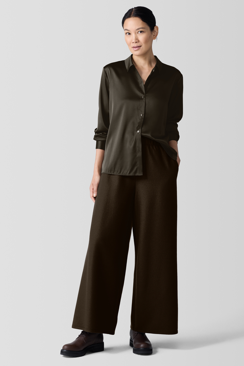 Sheer Knit Turtleneck Top - Eileen Fisher Outlet