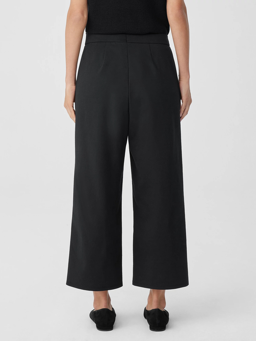 Cotton Blend Ponte Wide-Leg Pant - Eileen Fisher Outlet