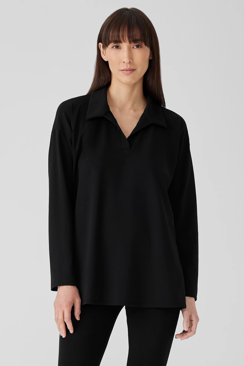 Pima Cotton Stretch Jersey High-Waisted Leggings - Eileen Fisher Outlet