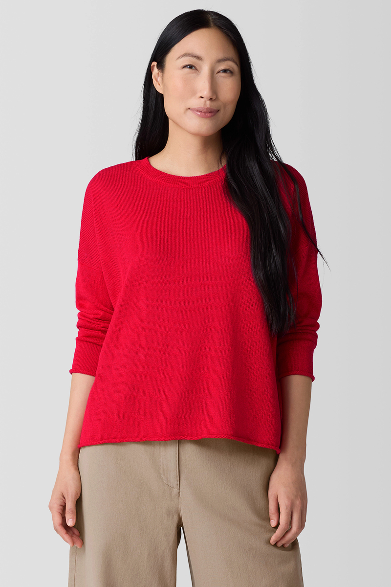 Garment-Dyed Utility Cotton Tapered Pant - Eileen Fisher Outlet