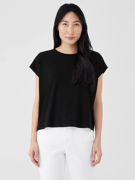 Fine Jersey Square Top | Eileen Fisher Outlet - Eileen Fisher Outlet