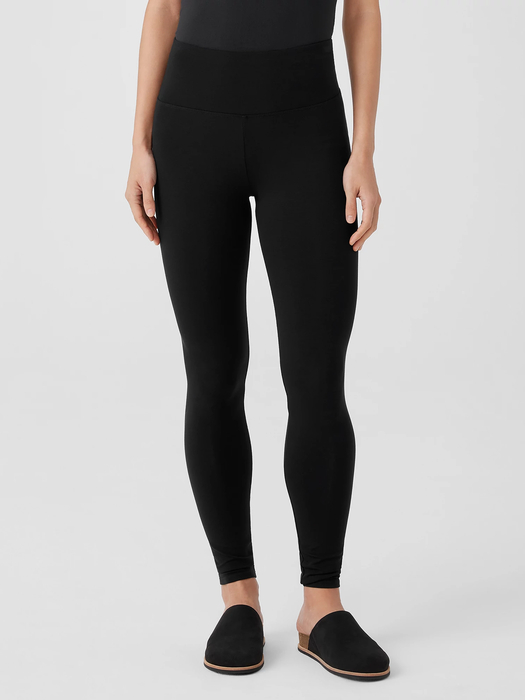 Stretch Jersey Knit Leggings - Eileen Fisher Outlet