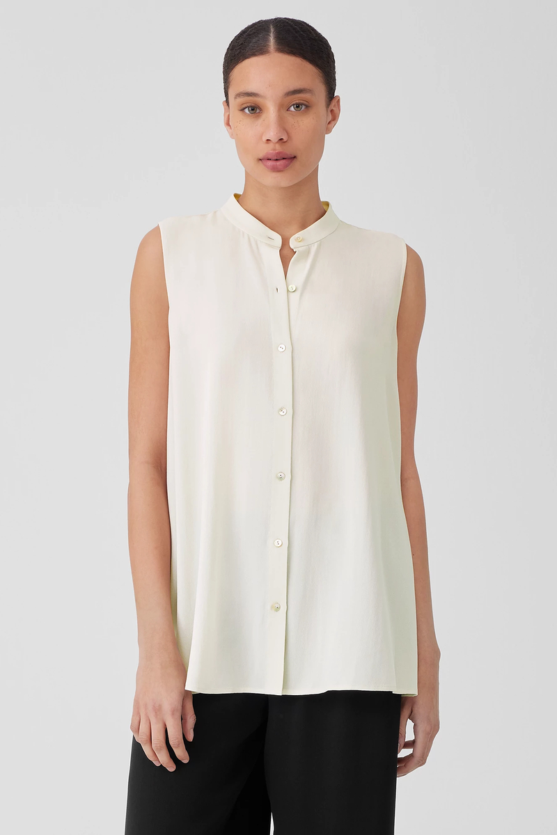 Washable Stretch Crepe Straight Pant - Eileen Fisher Outlet