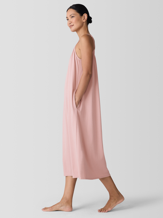 Organic Cotton Interlock Cami Sleep Dress - Eileen Fisher Outlet