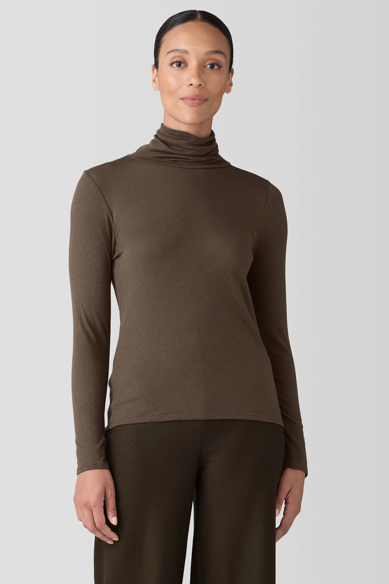 Reversible Wool Check Poncho - Eileen Fisher Outlet