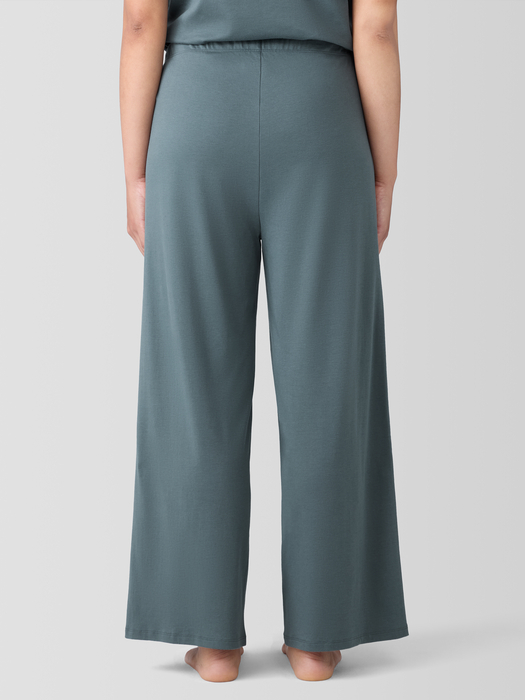 Organic Cotton Interlock Wide-Leg Sleep Pant - Eileen Fisher Outlet