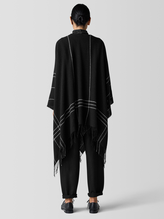 Wool Twill Graph Serape - Eileen Fisher Outlet