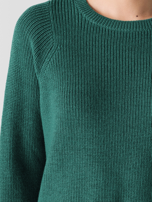 Merino Crew Neck Top in Regenerative Wool - Eileen Fisher Outlet