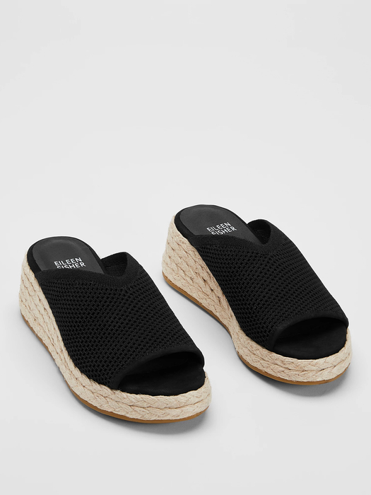 Tali Recycled Stretch Knit Espadrille Wedge Sandal - Eileen Fisher Outlet