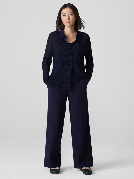 Washable Flex Ponte Wide Trouser Pant - Eileen Fisher Outlet
