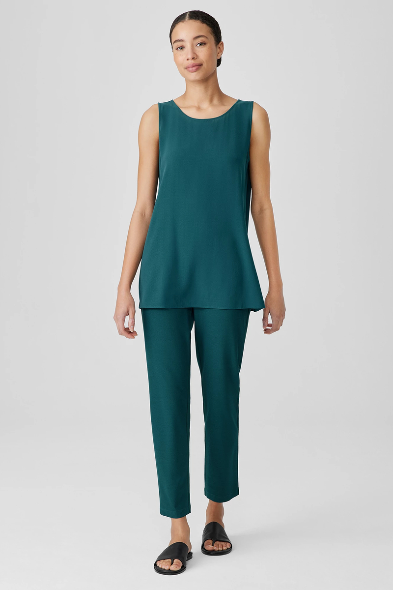 Washable Stretch Crepe Pant - Eileen Fisher Outlet