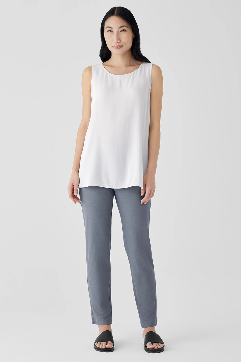 Washable Stretch Crepe Pant - Eileen Fisher Outlet